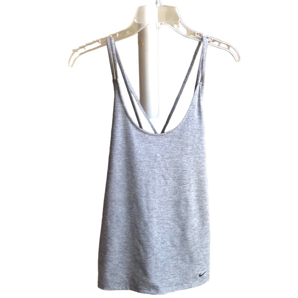 Nike dry fit women’s size medium crisscross straps in back activewear Tank top - Picture 1 of 8